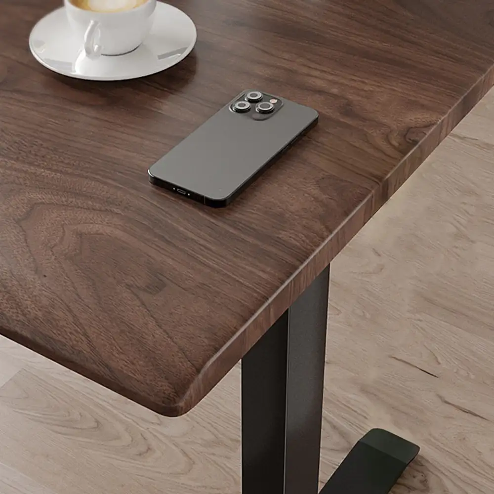 Electric Height Adjustable L-Shaped Standing Desk for Office - image 5