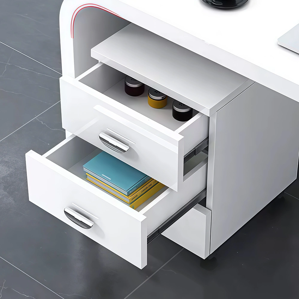 High Gloss Executive Desk for Office Staff - image 4