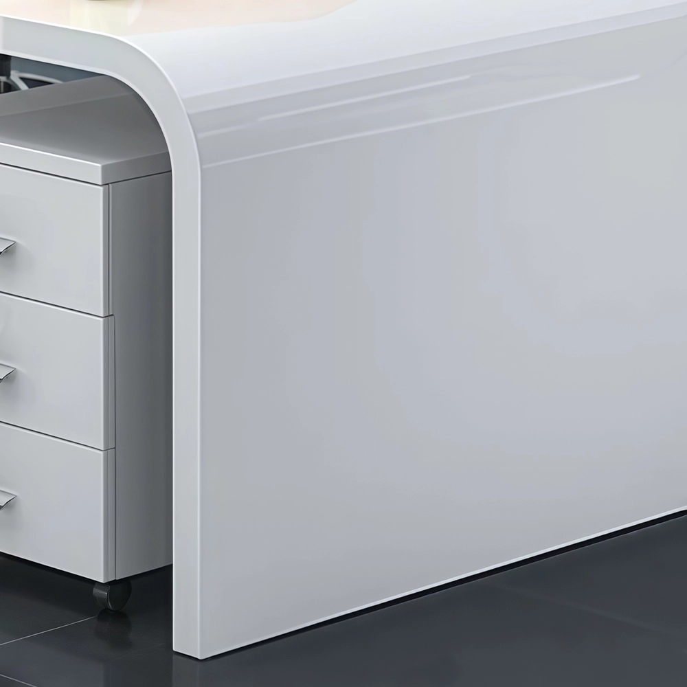 High Gloss Executive Desk for Office Staff - image 5