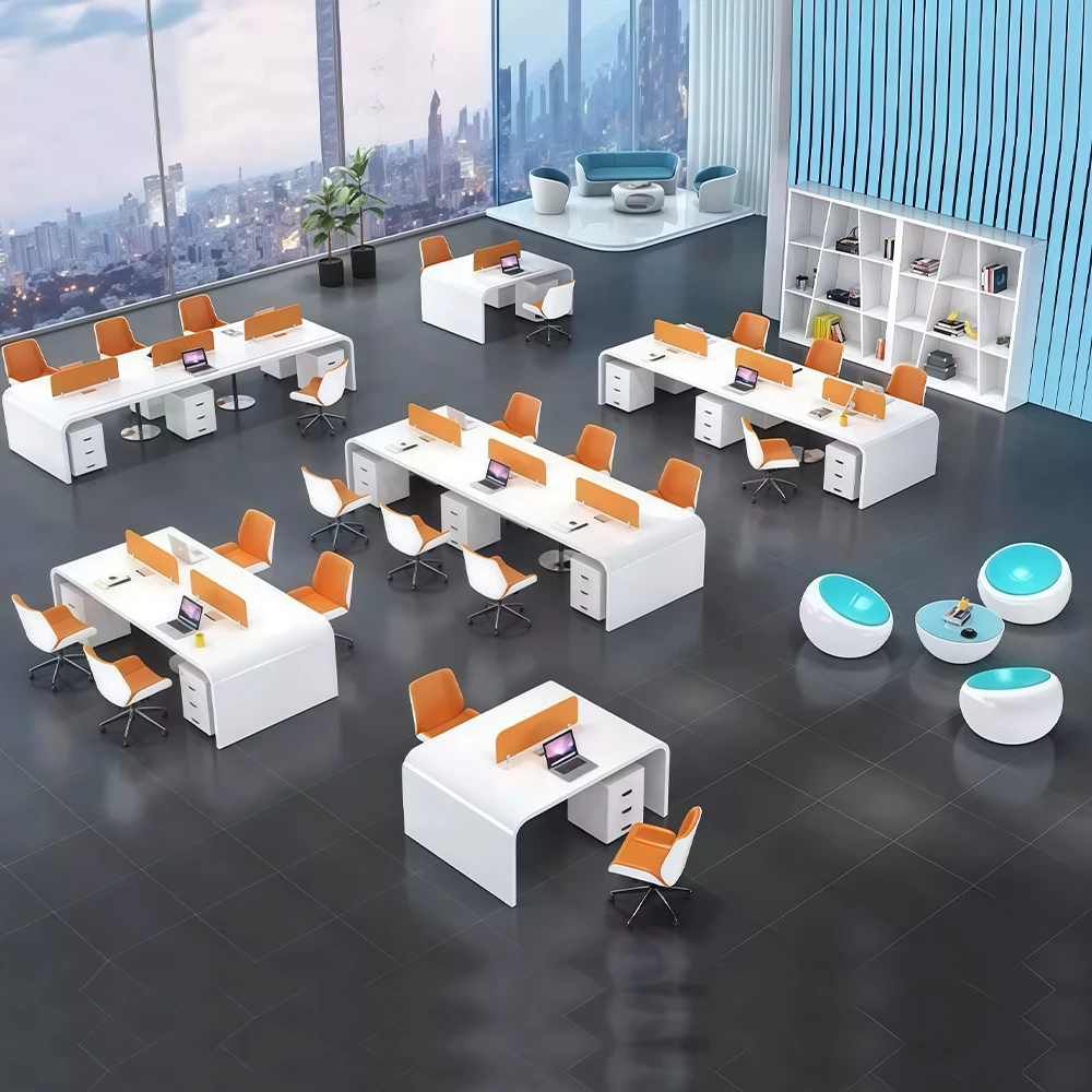 High Gloss Executive Desk for Office Staff - image 2