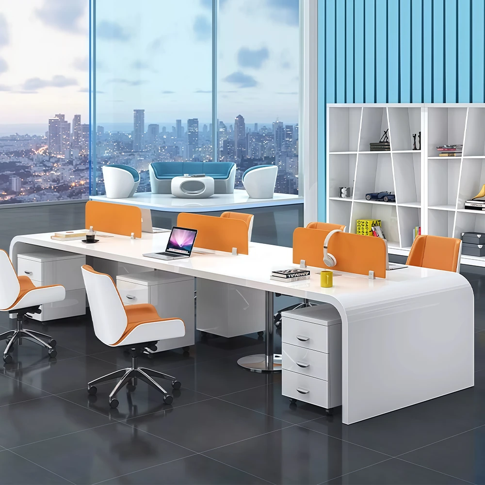 High Gloss Executive Desk for Office Staff - image 3