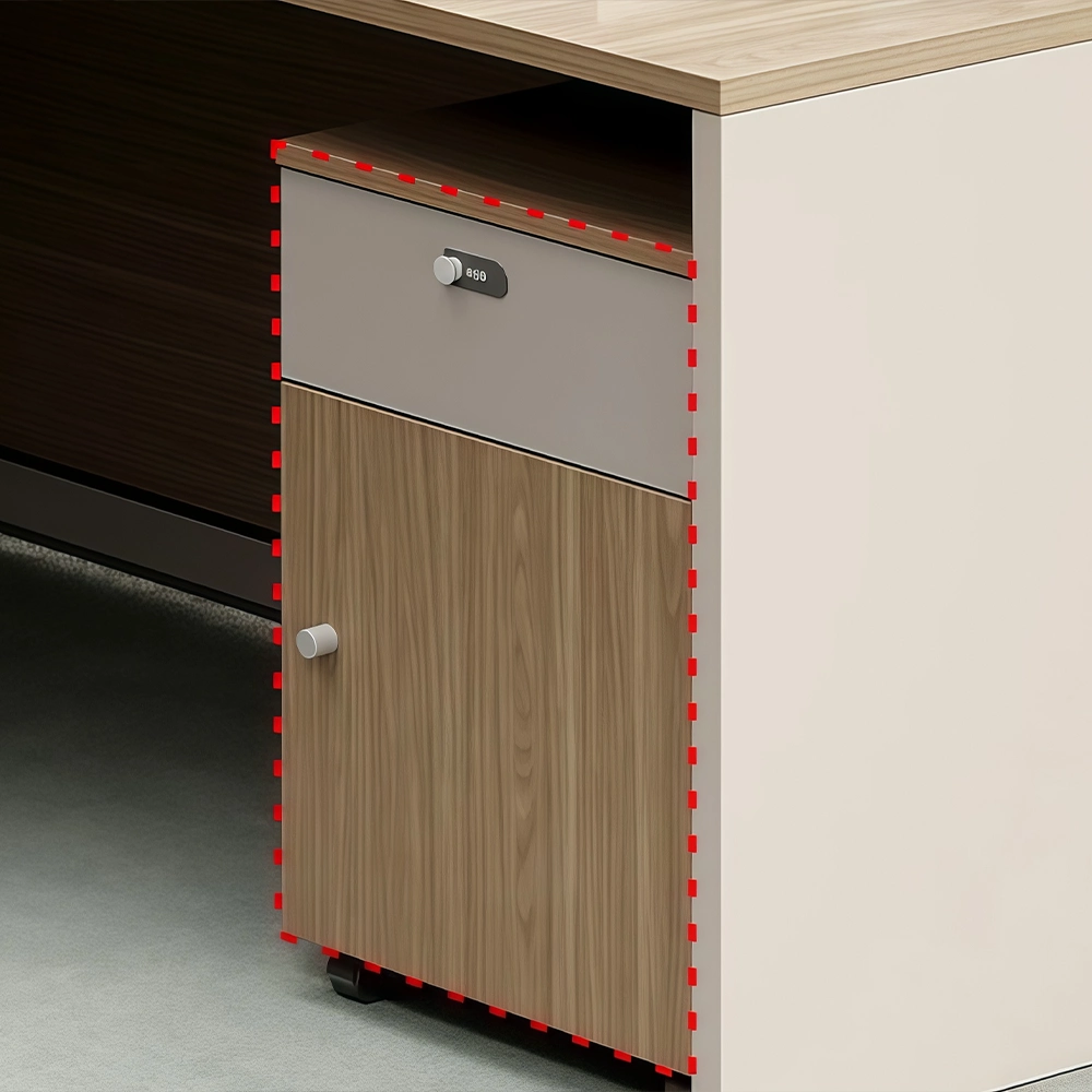 L-Shaped Corner Desk for Staff Office - image 4