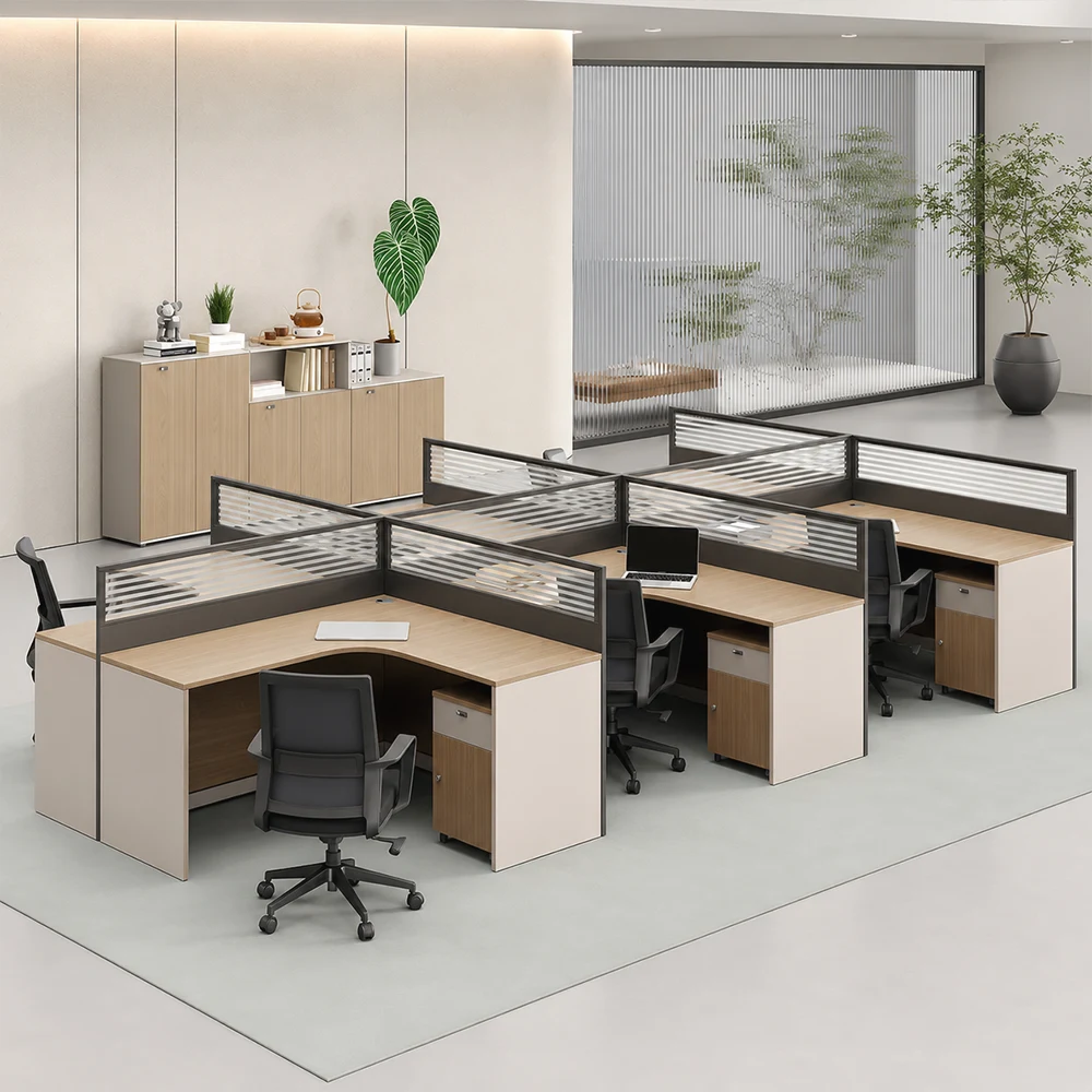 L-Shaped Corner Desk for Staff Office - image 2