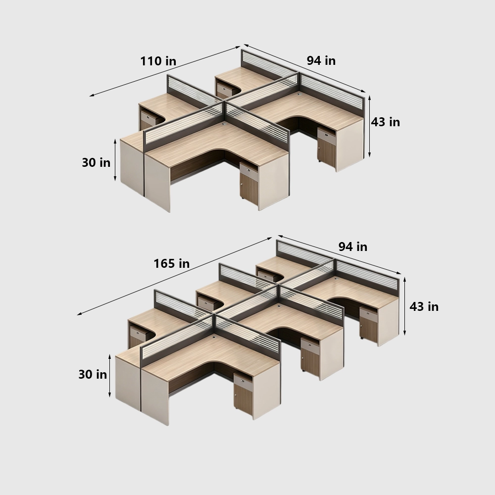L-Shaped Corner Desk for Staff Office - image 8