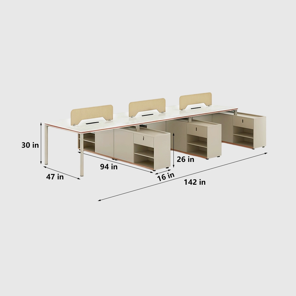 Office Desk with Rotating Micro-Adjustment Feet - image 8