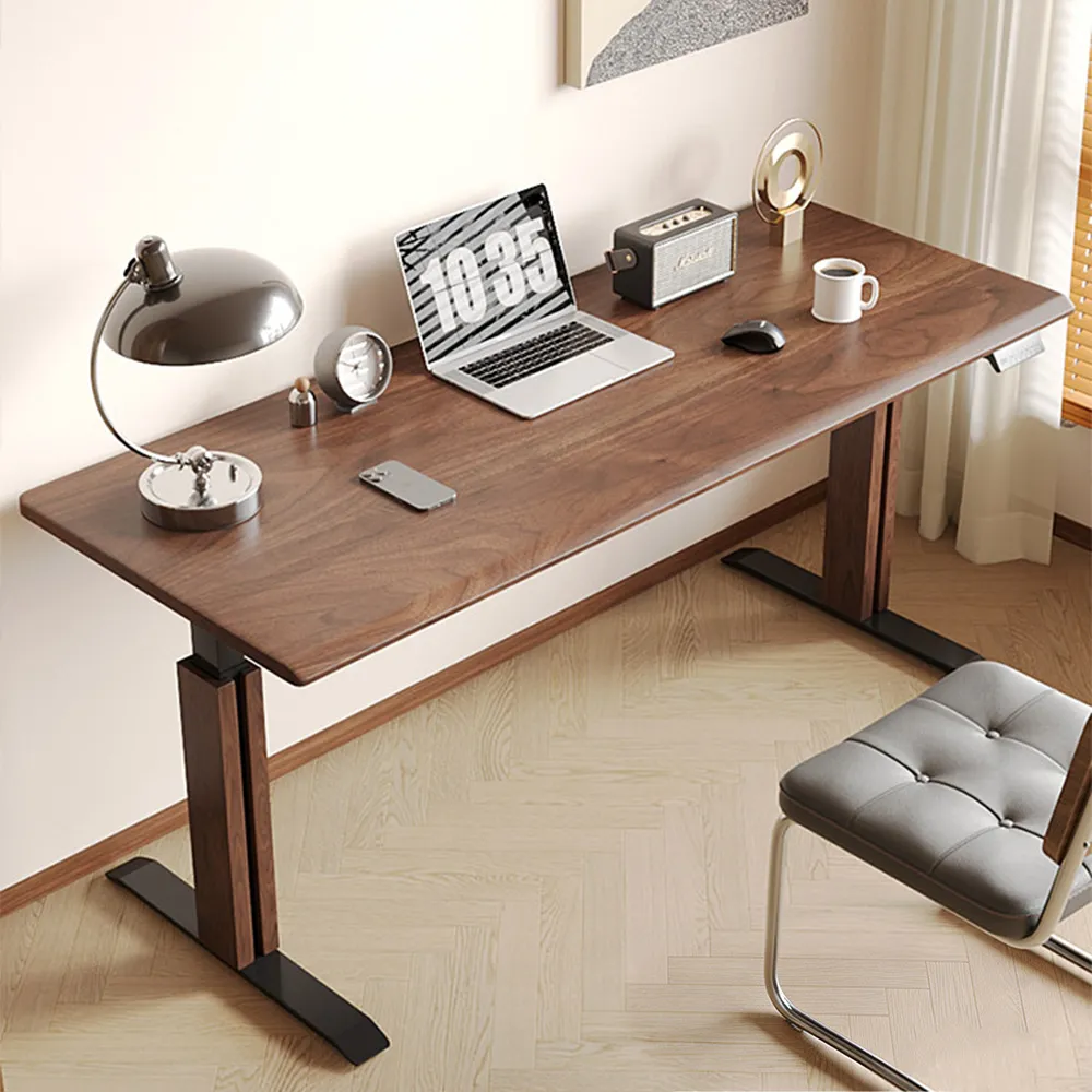 Modern Adjustable Height Standing Desk — Electric Sit-Stand Long Workbench for Office - image 2