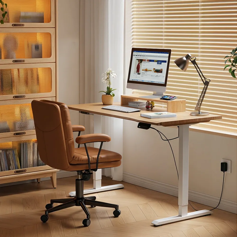 Solid Wood Electric Lift Desk - image 2