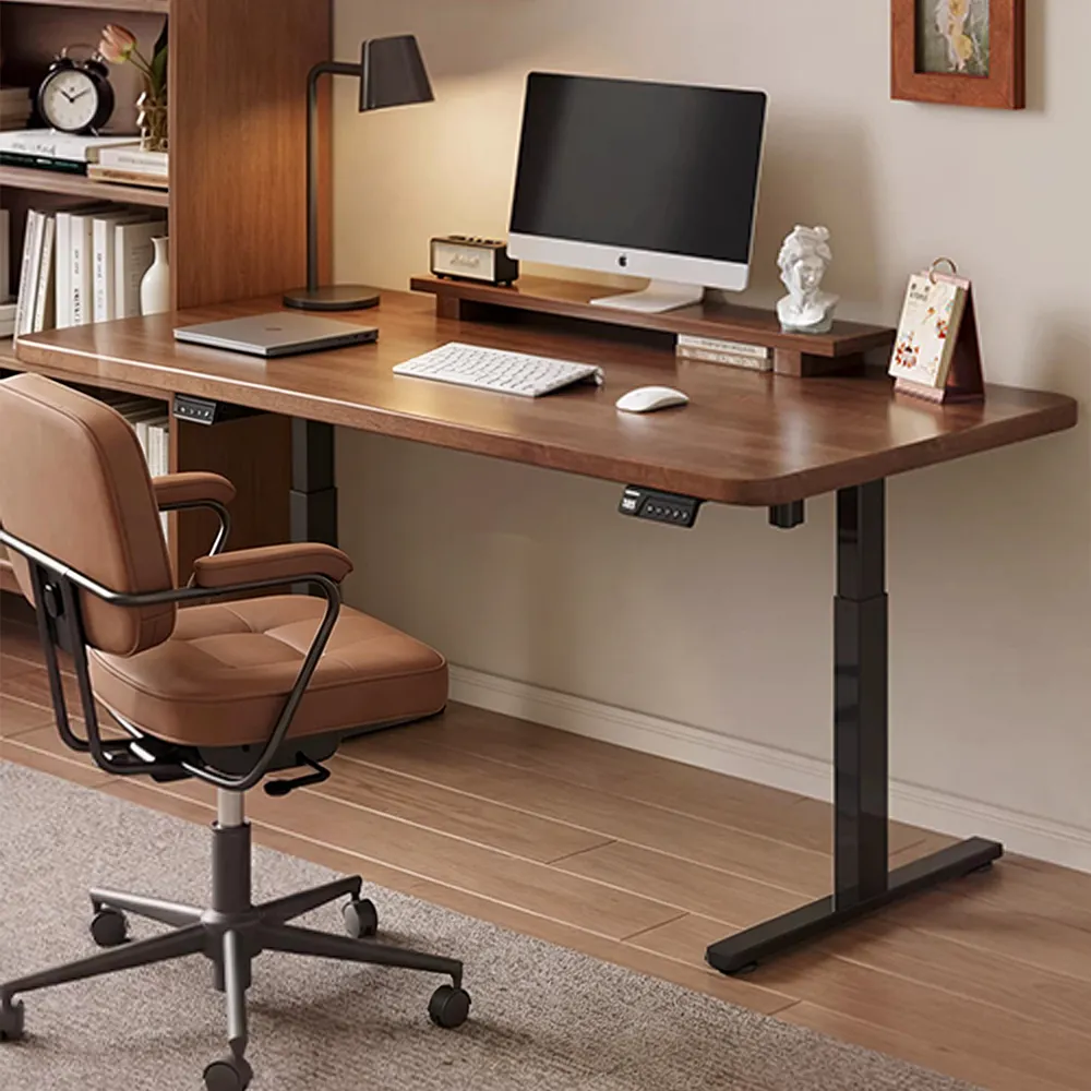 Premium Solid Wood Electric Standing Workstation - image 2
