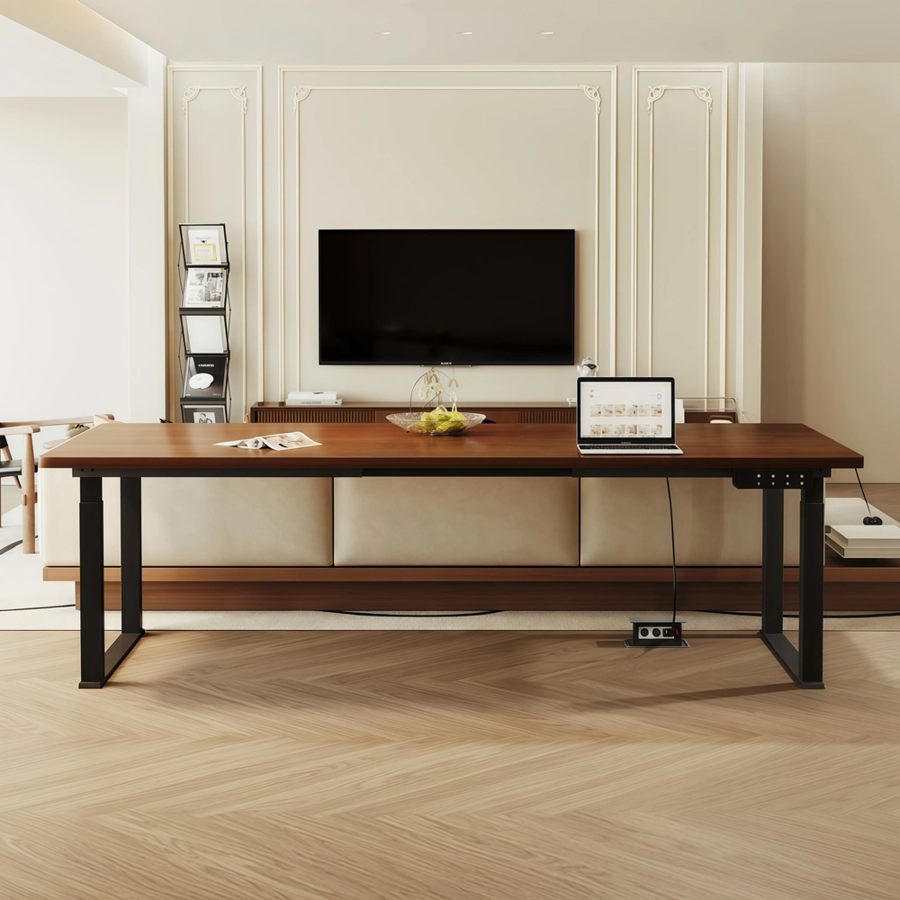 Adjustable Height Conference Table – Modern Minimalist Long Workstation - image 3