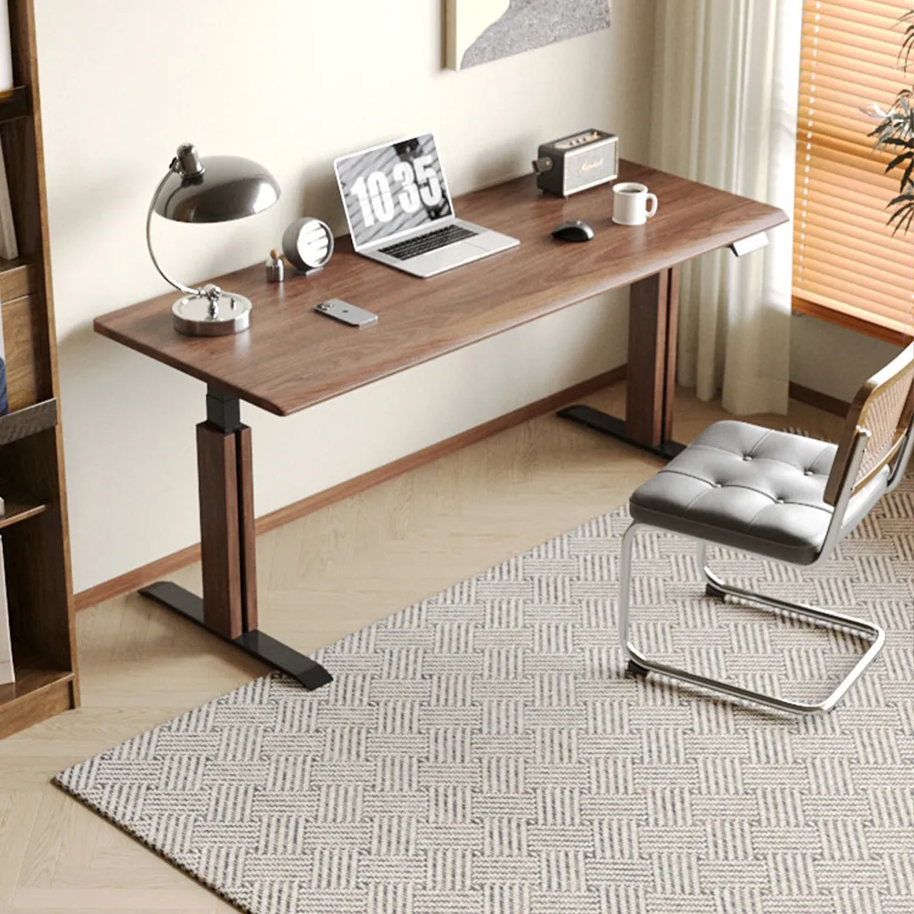 Modern Adjustable Height Standing Desk — Electric Sit-Stand Long Workbench for Office - image 3