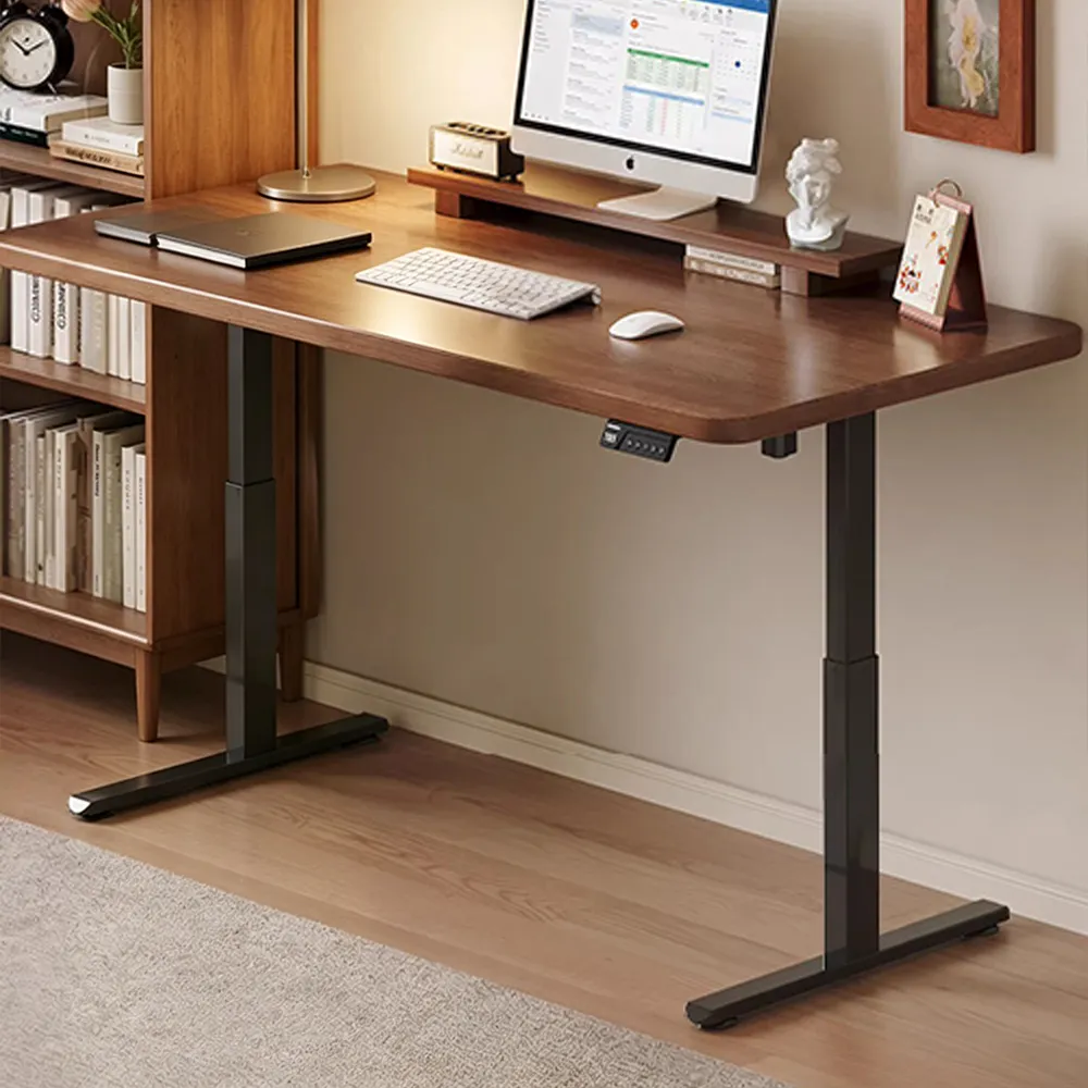 Premium Solid Wood Electric Standing Workstation - image 3