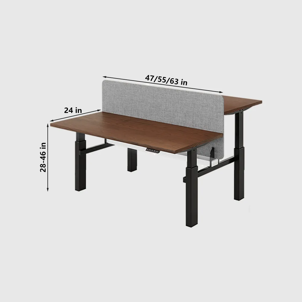 Electric Dual Desk with Privacy Panel - image 7