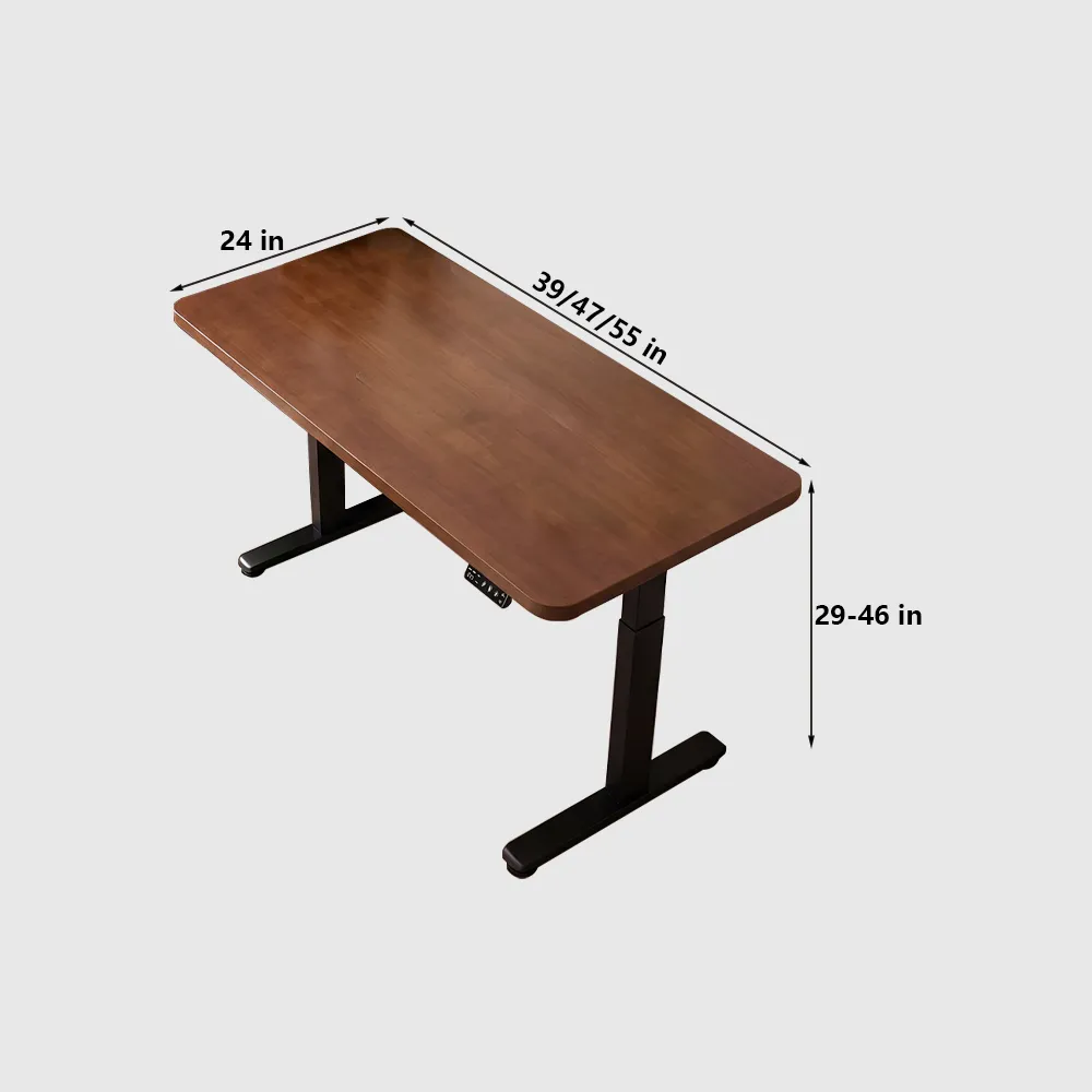 Premium Solid Wood Electric Standing Workstation - image 7