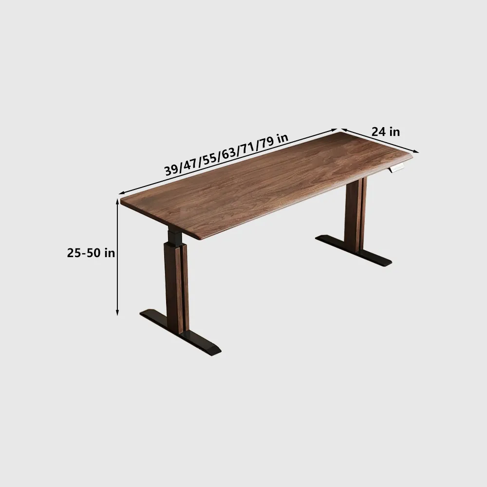 Modern Adjustable Height Standing Desk — Electric Sit-Stand Long Workbench for Office - image 7