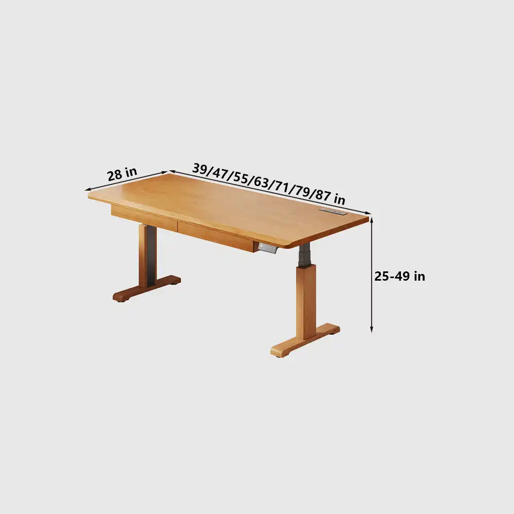 Adjustable Height Modern Minimalist Office Desk for Efficient Workplaces - image 8