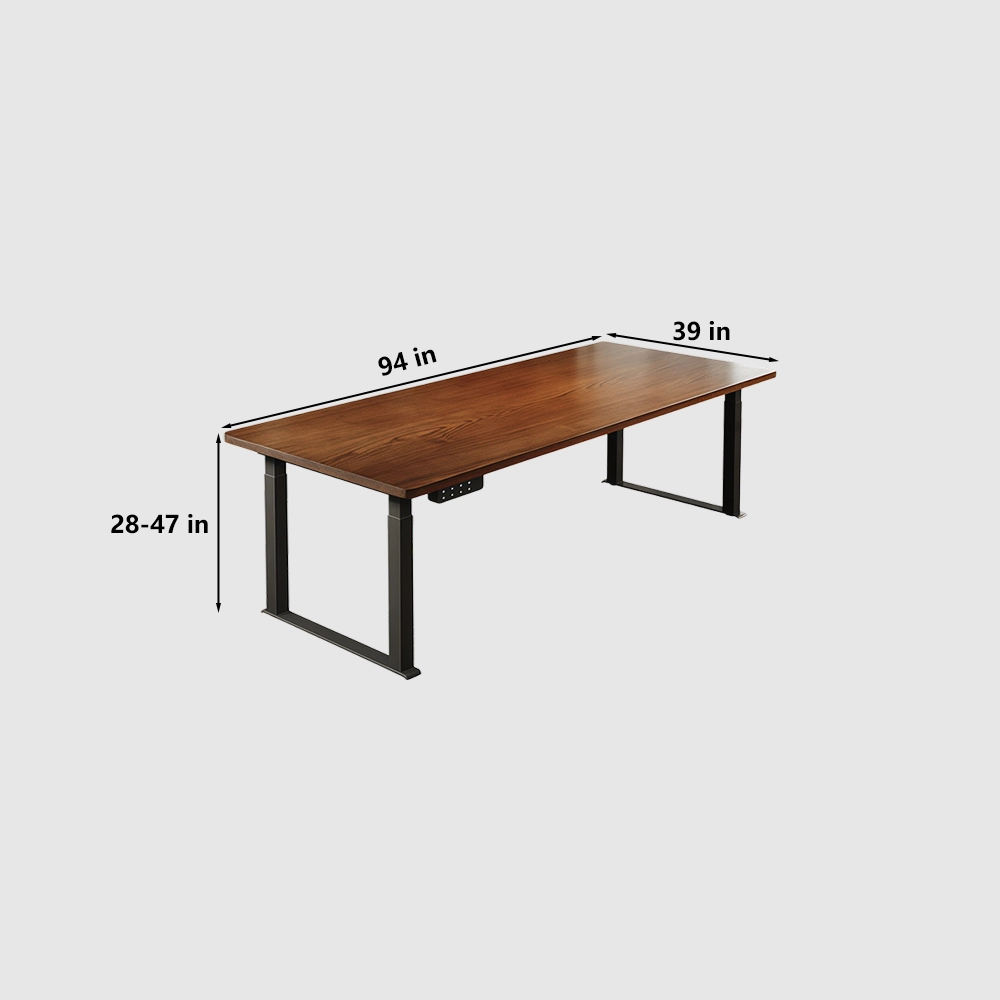Adjustable Height Conference Table – Modern Minimalist Long Workstation - image 8