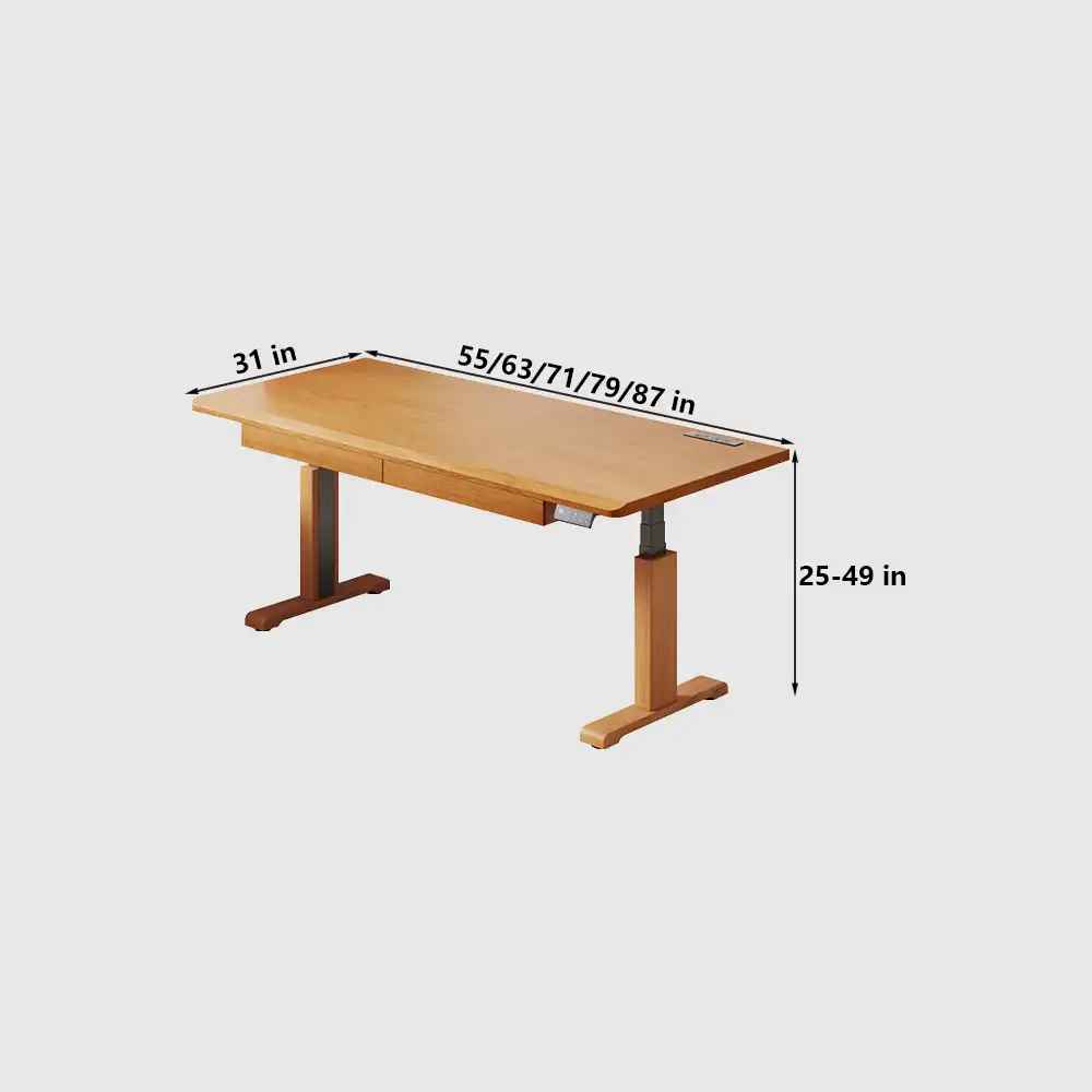 Adjustable Height Modern Minimalist Office Desk for Efficient Workplaces - image 9